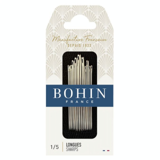 Aiguille à coudre longue n° 1 à 5 tissu léger et moyen - Bohin - Rougier et Plé
