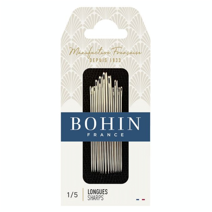 Aiguille à coudre longue n° 1 à 5 tissu léger et moyen - Bohin - Rougier et Plé