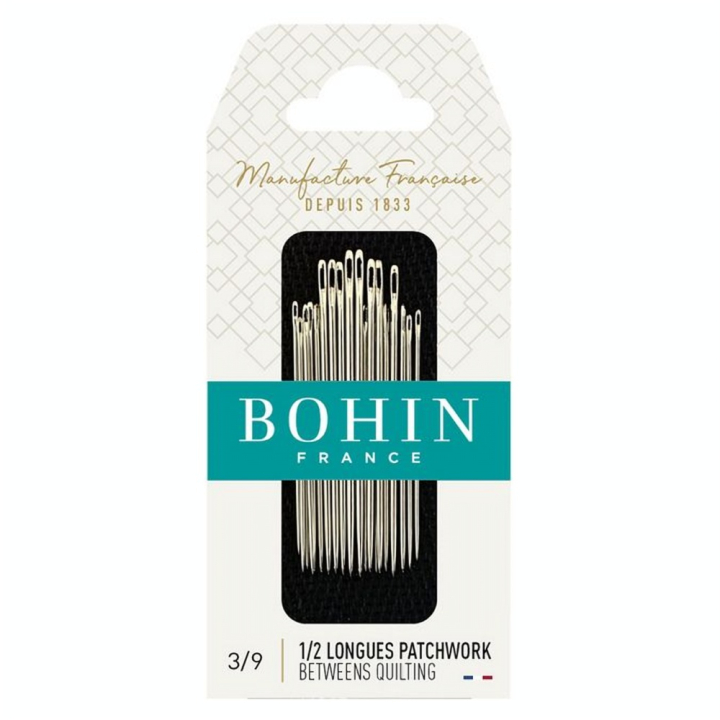 Aiguille à coudre demi-longue n° 3 à 9 tissu serré - Bohin - Rougier et Plé