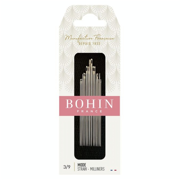 Aiguille Mode pour bâtir, froncer, surfiler n° 3 à 9 - Bohin - Rougier et Plé