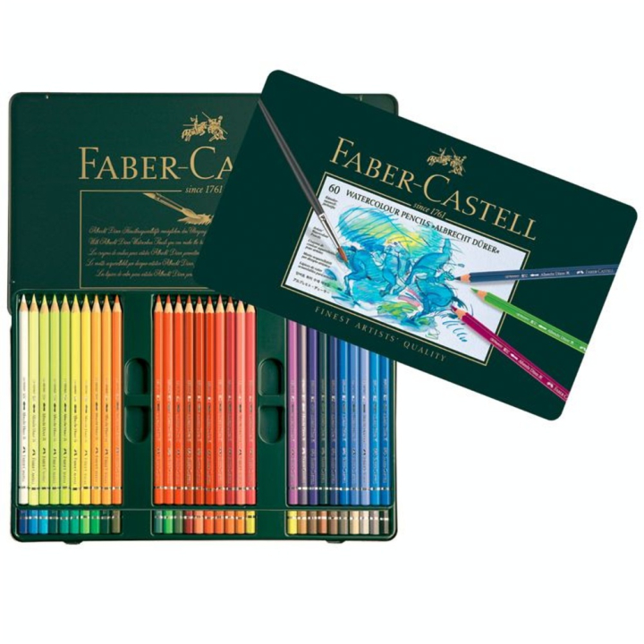 Crayon aquarellable Albrecht Dürer - Boite en métal 60 couleurs - Faber-Castell - Rougier et Plé