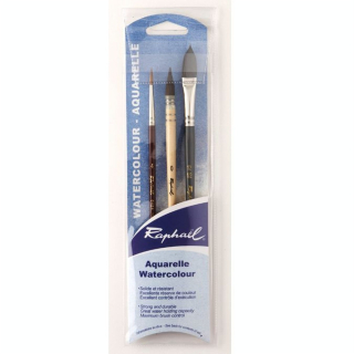 Pinceaux assortis pour l'aquarelle par 3 - Raphaël - Rougier et Plé