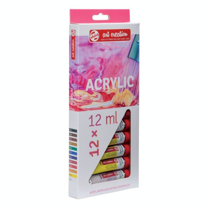 Peinture acrylique Art Création 12 x 12 ml - Talens Art Creation - Rougier et Plé