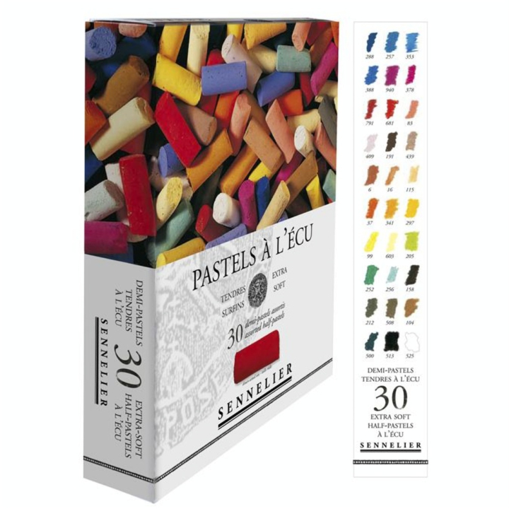 Boîte de 30 demi-pastels à l'écu Assortis - Sennelier - Rougier et Plé
