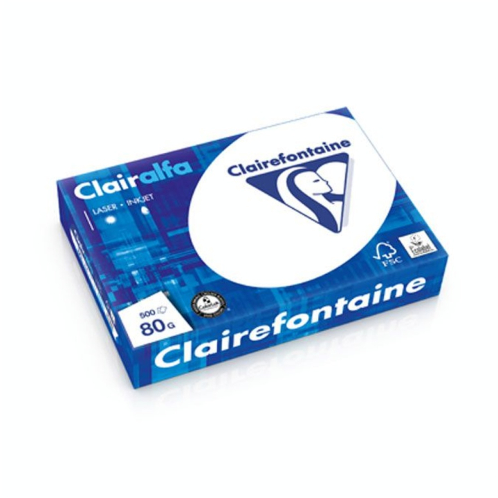 Ramette de papier blanc Clairalfa A4 - 80 g/m² - 500 feuilles - Clairefontaine - Rougier et Plé