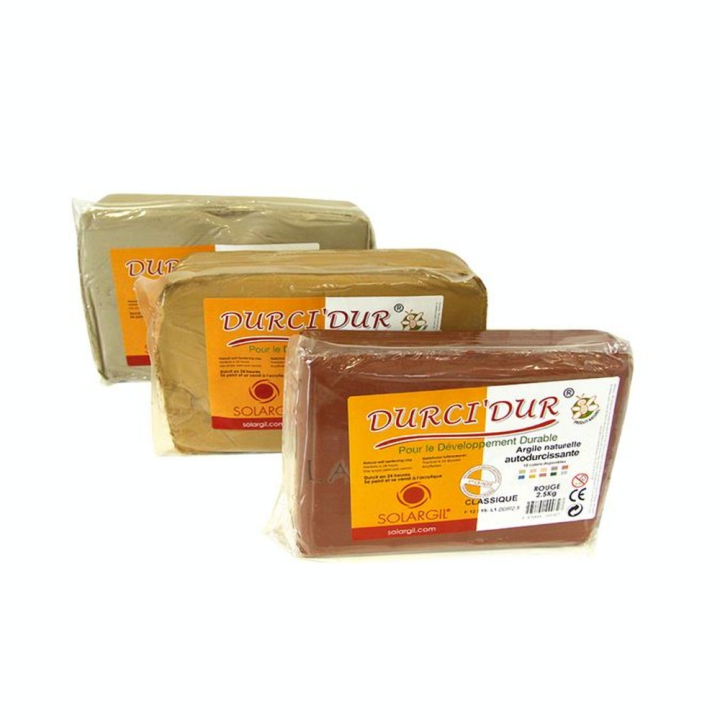 Argile jaune or Durci'Dur auto-durcissante 2,5 kg - Solargil - Rougier et Plé