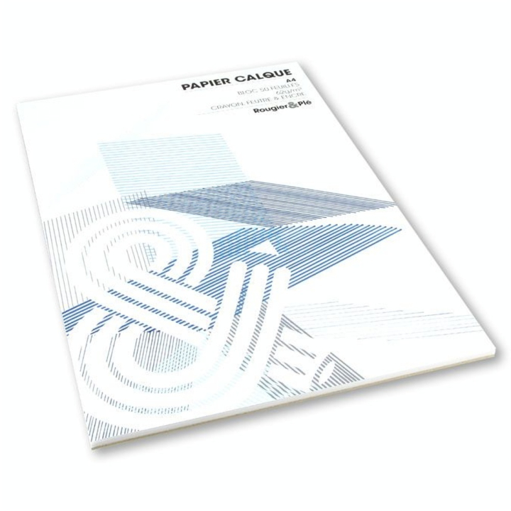 Calque en bloc 62 g/m² 50 feuilles - Rougier&Plé - Rougier et Plé