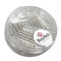 Perles de rocaille Tube intérieur Argenté 20 mm Couleur argent - Rayher - Rougier et Plé