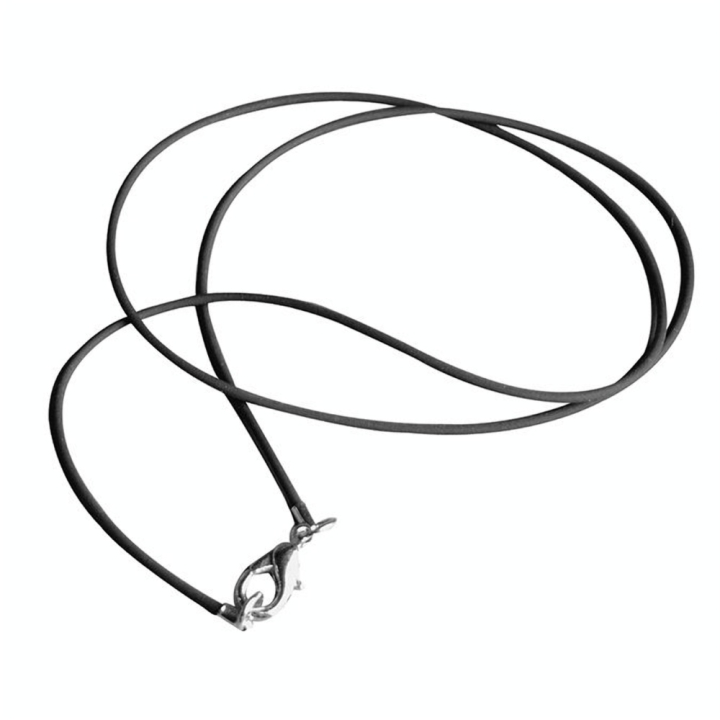Collier en caoutchouc noir 42 cm Ø 1,25 mm - Rayher - Rougier et Plé