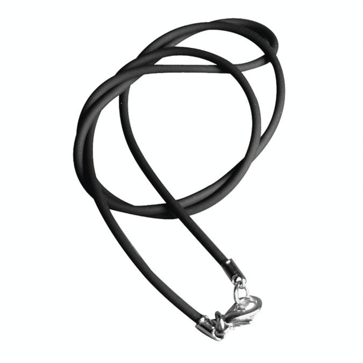 Collier en caoutchouc noir 42 cm Ø 2 mm - Rayher - Rougier et Plé