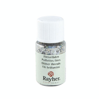 Fils de paillettes hologramme argenté 10 ml - Rayher - Rougier et Plé