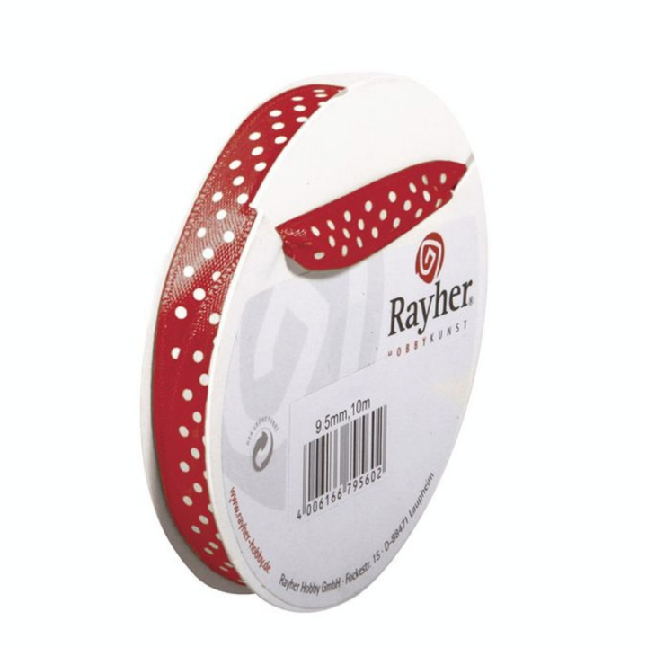 Ruban satin à pois 0,95 cm x 10 m - Rayher - Rougier et Plé