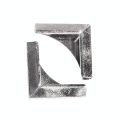 Coins en métal argent 21 x 21 mm - Rayher - Rougier et Plé