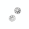 Coupelle argenté vieilli Ø 7 mm x 25 pces - Rayher - Rougier et Plé