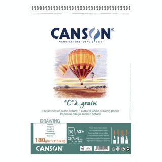Album de papier C à Grain A3 - 180 g/m² - 30 feuilles - Canson - Rougier et Plé
