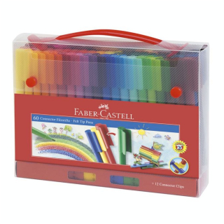 Feutre Connector Mallette de 60 pièces - Faber-Castell - Rougier et Plé