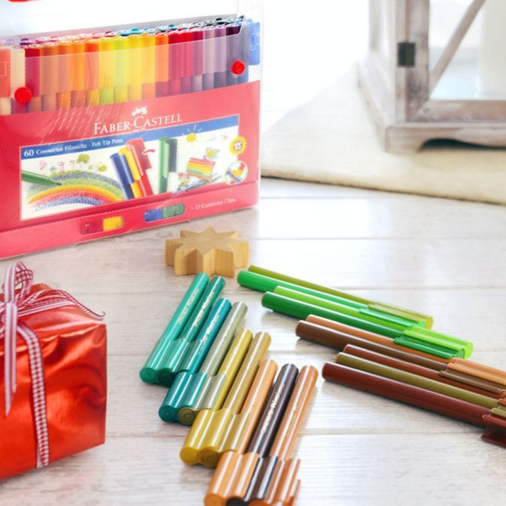 Feutre Connector Mallette de 60 pièces - Faber-Castell - Rougier et Plé
