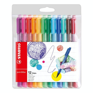 Feutre pointMax Pochette 12 couleurs - STABILO - Rougier et Plé