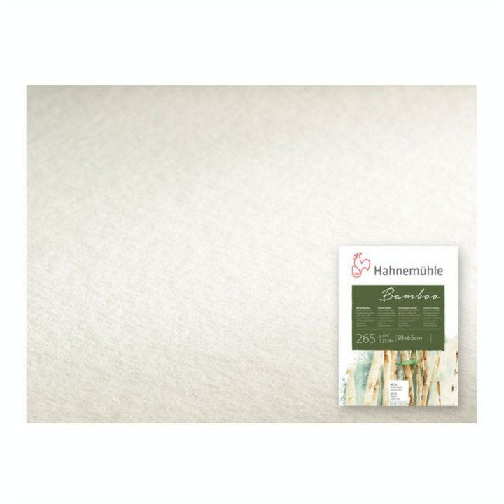 Feuille de papier Bamboo Mixed Media 50 x 65 cm 265 g/m² - Hahnemühle - Rougier et Plé