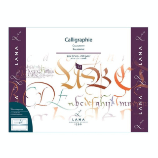 Bloc de papier Calligraphie Lana 250 g/m² 12 fles - Hahnemühle - Rougier et Plé