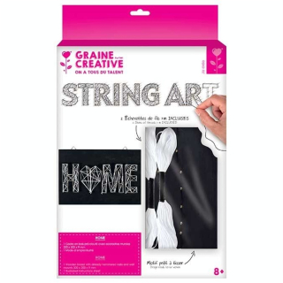 Tableau String Art set Home support 20 x 30 cm - Graine Créative - Rougier et Plé