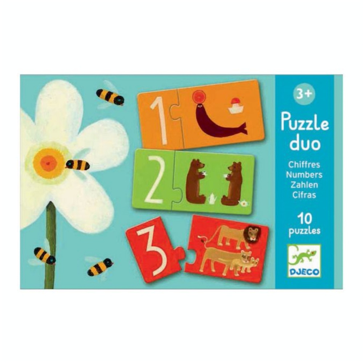 Puzzle duo Les Chiffres - Djeco - Rougier et Plé