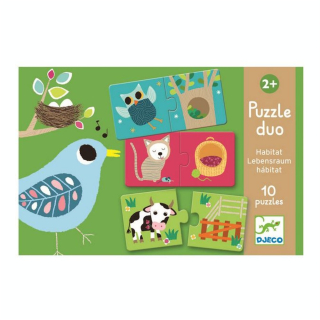 Puzzle duo Les Animaux - Djeco - Rougier et Plé
