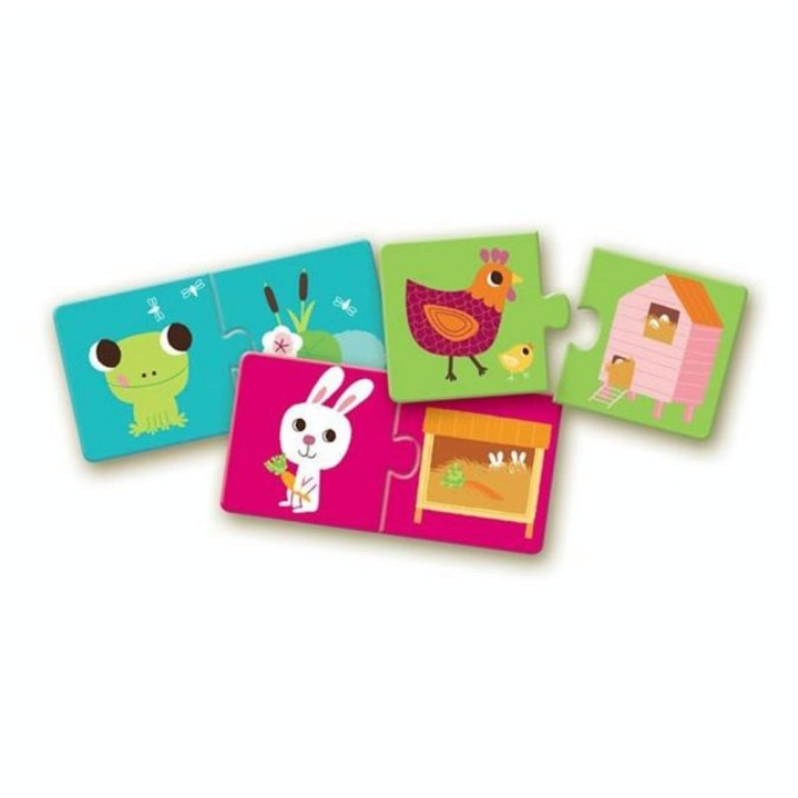 Puzzle duo Les Animaux - Djeco - Rougier et Plé