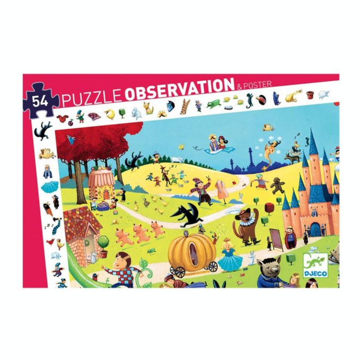 Puzzles d'observation Contes 54 pcs - Djeco - Rougier et Plé