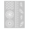 Pochoir pour pâte polymère 11,4 x 15,3 cm Attrape-rêve - Graine Créative - Rougier et Plé