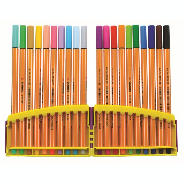 Feutre point 88 Boite Colorparade de 20 dont 10 pastels - STABILO - Rougier et Plé