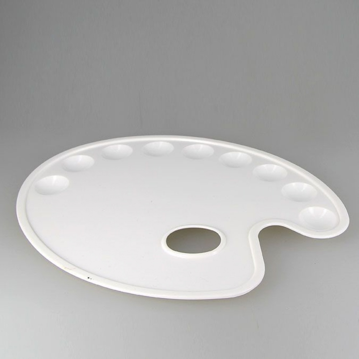 Palette ovale avec 9 godets 21,5 x 27 cm - Rougier&Plé - Rougier et Plé