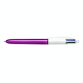 Stylo bille 4 couleurs Corps Shine métallisé violet - Bic - Rougier et Plé