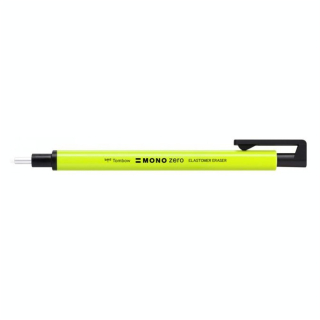 Porte-gomme Mono Zero jaune fluo pointe ronde - Tombow - Rougier et Plé
