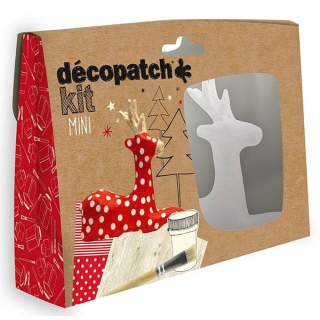 Objet en papier mâché Kit mini Renne - Décopatch - Rougier et Plé