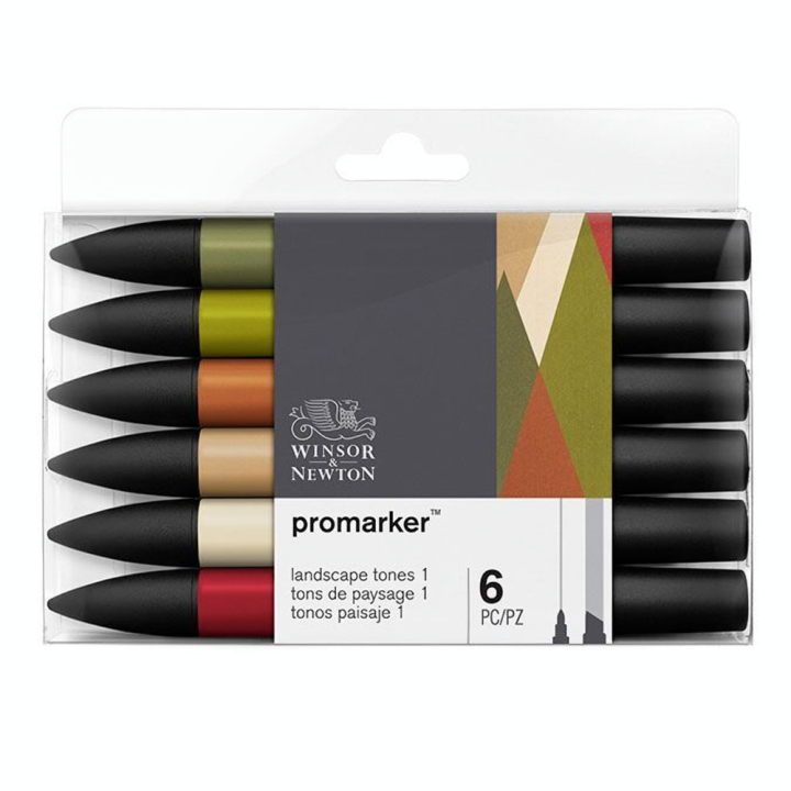 Marqueur Promarker Set Paysage n°1 - Winsor & Newton - Rougier et Plé