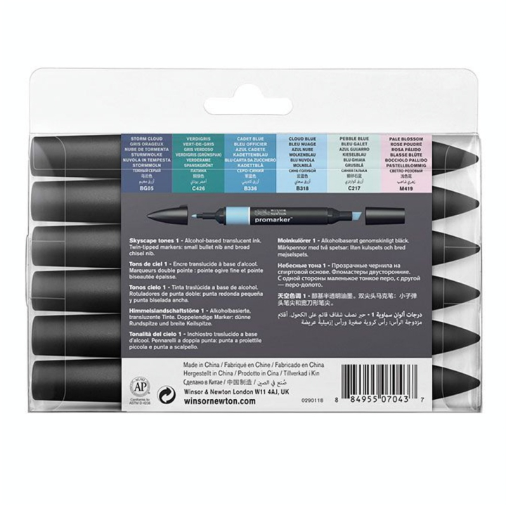 Marqueur Promarker Set Paysage aérien n°1 - Winsor & Newton - Rougier et Plé