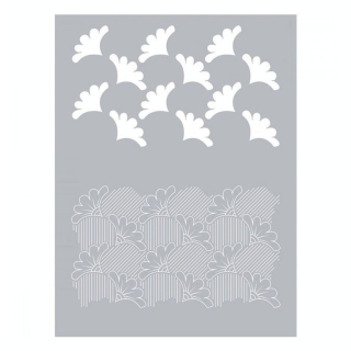 Pochoir pour pâte polymère 114 x 153 mm Wax - Graine Créative - Rougier et Plé