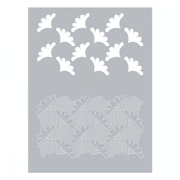 Pochoir pour pâte polymère 114 x 153 mm Wax - Graine Créative - Rougier et Plé