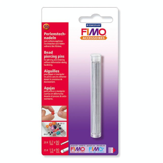 Aiguilles à percer les perles Ø 0.7 et Ø 1.5 mm 50 pcs - Fimo - Rougier et Plé