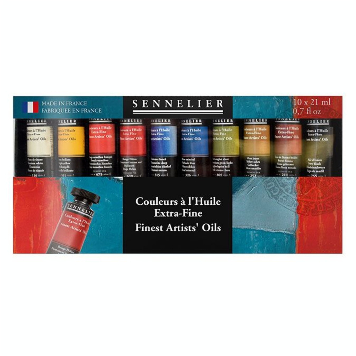 Peinture à l'huile extra-fine Set 10 x 21 ml - Sennelier - Rougier et Plé