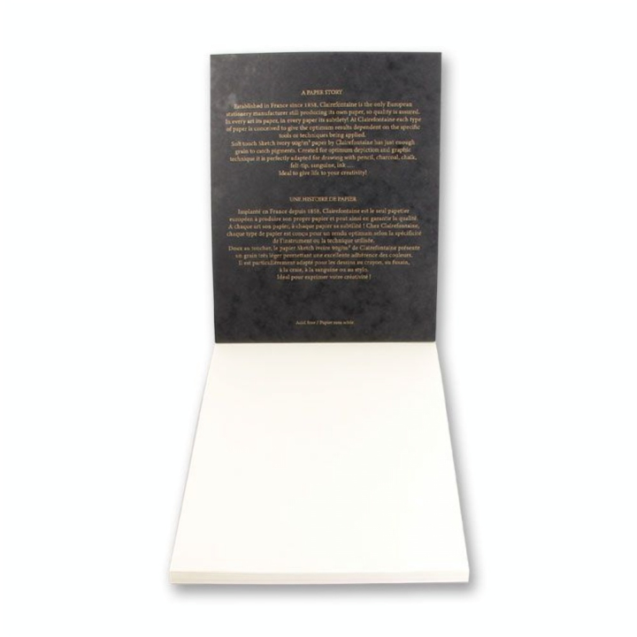 Carnet de dessin Flying Spirit noir 90 g/m² - Clairefontaine - Rougier et Plé