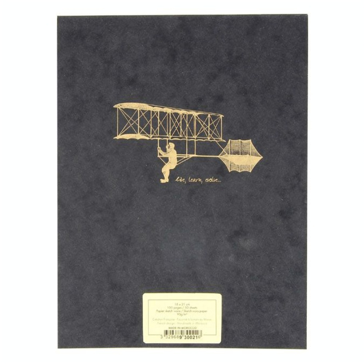 Carnet de dessin Flying Spirit noir 90 g/m² - Clairefontaine - Rougier et Plé