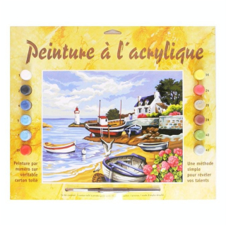 Peinture par numéro Rivage Breton - Oz International - Rougier et Plé