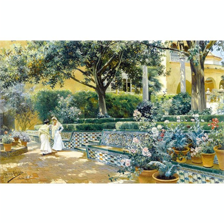 Puzzle en bois 350 pièces Les jardins de l'alcazar - Puzzle Michèle Wilson - Rougier et Plé