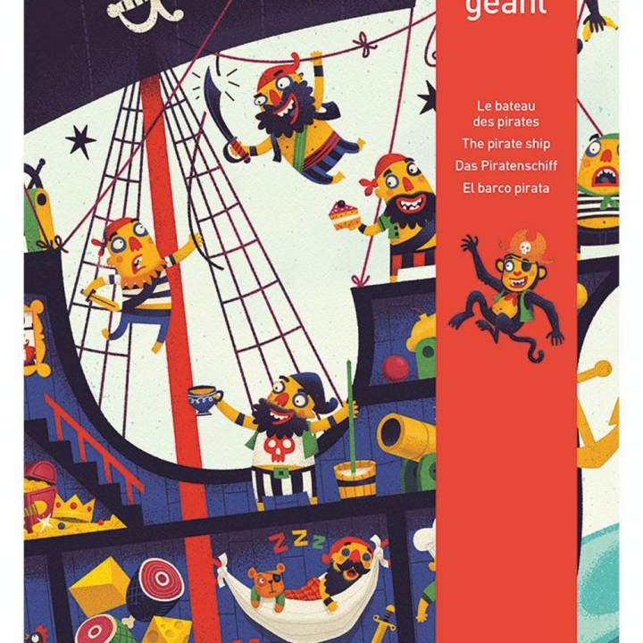 Puzzle géant Bateau des pirates 36 pièces - Djeco - Rougier et Plé