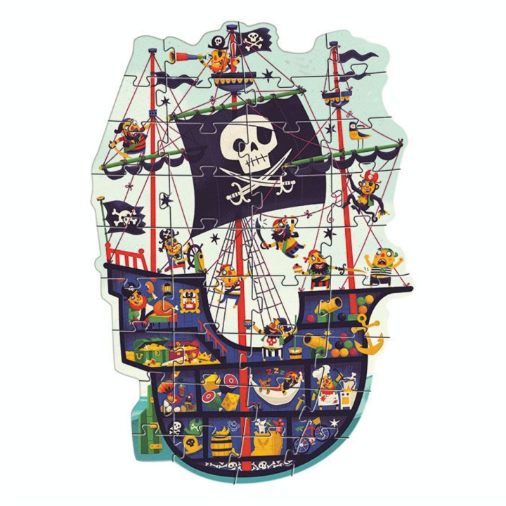 Puzzle géant Bateau des pirates 36 pièces - Djeco - Rougier et Plé