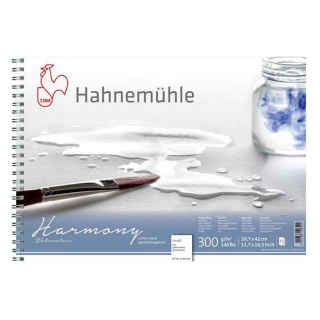 Bloc de papier Aquarelle Harmony grain torchon 12 feuilles - Hahnemühle - Rougier et Plé