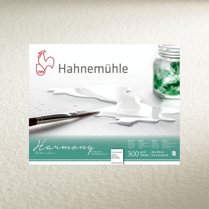 Bloc de papier Aquarelle Harmony grain satiné 12 feuilles - Hahnemühle - Rougier et Plé