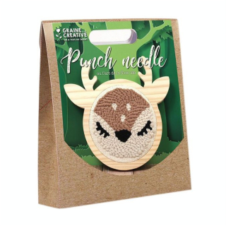 Kit de punch needle Biche - Graine Créative - Rougier et Plé